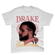 M-XXL Oversized Men 230G 100% Cotton T-Shirt Drake Certified Lover Boy Neutral Printed couple Tee