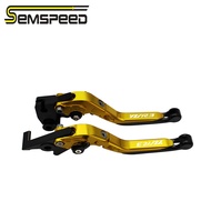 SEMSPEEDรถจักรยานยนต์CNCปรับได้แบบพับเก็บได้คลัตช์เบรกจับก้านสำหรับยามาฮ่าYZF-R3 YZF R3 YZFR3 2015-2
