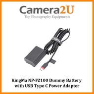 KingMa NP-FZ100 Dummy Battery with USB Type C Power Adapter For Sony For Sony Alpha1 A7C A7M3 A7M4 A