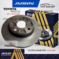 AISIN Brake Disc Rotor FRONT For TOYOTA WIGO G (2016-2022) 234mm