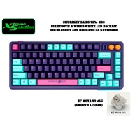 Shurikey Saizo 003 - 75% Bluetooth White LED Mechanical Keyboard D| Doubles Shot ABS Keycaps | Varmi