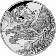 Koin Perak PROOF Niue Dragon 2024 -1 oz silver