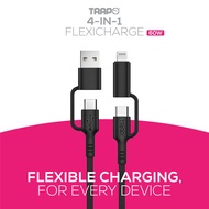 Trapo 4-IN-1 Flexicharge Cable (Type A / Type C / Lightning)