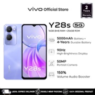 สินค้าแท้ Vivo Y28S 5G【8+256Gb】หน้าจอขนาดใหญ่ 6.56 นิ้ว แบตเตอรี่ 5000mAh ทนทาน กันน้ำ กันฝุ่น มาตรฐ