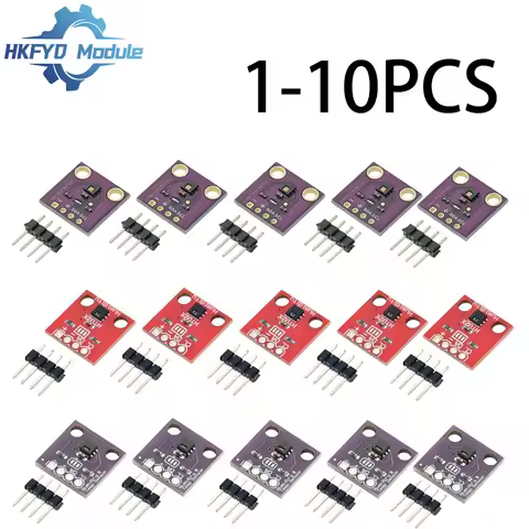 1-10pcs HDC1080 Si7021 SHT20 HTU21D Temperature and Humidity Sensor Module I2C Digital High-Precisio