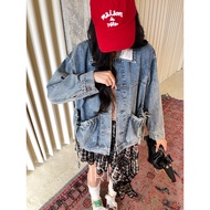 「สินค้าลิขสิทธิ์แท้」IRIS BOUTIQUE 25AW IJ73539 Mergy jacket เสื้อผ้าผู้หญิง แจ็คเก็ต แขนยาว ผ้ายีนส์