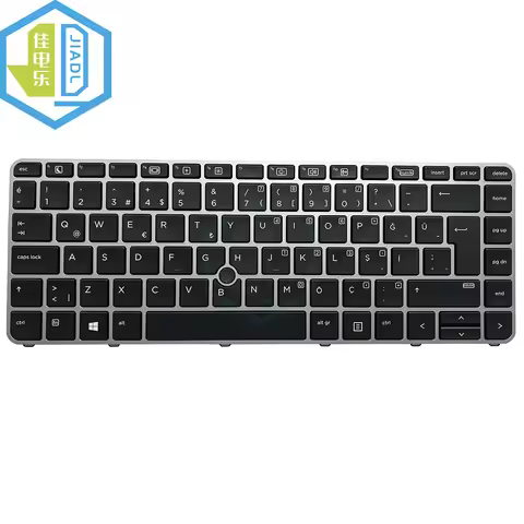 TR Turkey Keyboard For HP Elitebook 745 G3 840 G3 848 G3 Notebook Keyboard WIth Silver Frame Red Tra