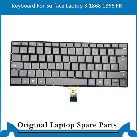 New for Microsoft Surface Laptop 3 4 1868 1872 1953 1954 Keyboard 13.5inch 15inch FR Layout Sliver