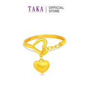 TAKA Jewellery 916 Gold Ring Heart