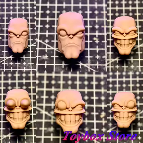 1/12 Scale The Mask Jim Carrey Unpainted Head Sculpt Special Effect Eyes Design Model Toys Accessory