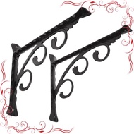 2Pcs Wall Mounted L Shaped Angle Bracket Multifuntional Brace Shelf Brackets Decorative Shelf Bracke