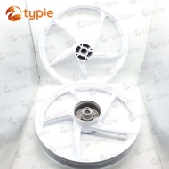 เวฟ110i ล้อแม็ก WAVE110i 5ก้านเดิม ขอบ17 หน้าดิสหลังดั้ม สีขาวล้วน