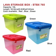 LAVA STORAGE BOX 10LT STORAGE BOX CONTAINER KOTAK SIMPANAN/KOTAK SIMPAN BARANG