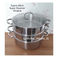 Supra Steamer Pot 40cm 3 Layers