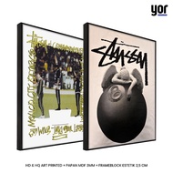 Yordecor Stussy Poster Frameblock - Stussy 8 Ball Wall Display