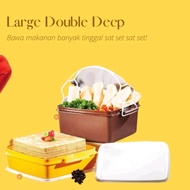 Large Double Deep / Paket Rantang Jumbo Tupperware Original Termurah!