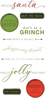 Sizzix Clear Stamps w/Framelits Die Jolly Sentiments by 49 and Market