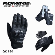 Komine GK190 GK220 Gloves Professional Motorcycle Racing Carbon Fiber Gloves for Motorcycle