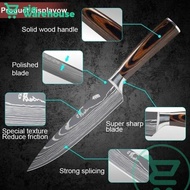 1 Satu Paket Pisau Dapur Motif Damaskus Chef, Damascus Pattern Knife Set Pisau Tajam Jepang Anti Kar
