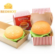  Simulation Burger Stress Relief Toy Stress Ball 3D Squishy Hamburger TPR Deion Squeeze Ball Sensory Gifts Party Adults [New]