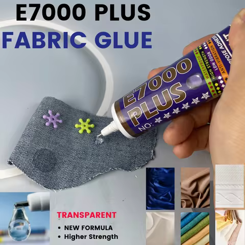 Transparent E7000 PLUS Glue Strong Adhesive for Jewelry Making Fabric PU Leather Rhinestones Beads C
