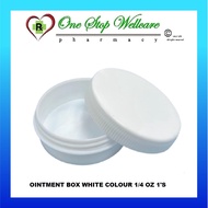 OINTMENT CONTAINER WHITE COLOUR 1/4 OZ 1'S