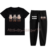 Pop Mart The monsters Labubu Children's T-shirt Suit jump for joy vinyl plush Doll AND FREE NAME - F