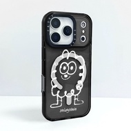 Jon Burgerman Cute Fluffy WHITE Lines Wireless Magnetic Charging Case Compatible For IPhone 16E 16Pl