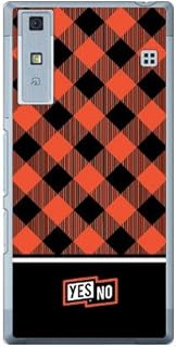 YESNO Block Check Red (Clear) / for Qua phone KYV37/au AKYV37-PCCL-201-N112