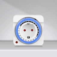 [innersetting.my] 24-Hour EU Plug-in Universal Socket Timer with 15 Minute Intervals Mechanical Coun