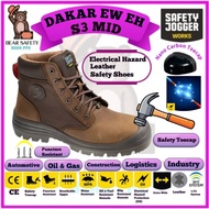 Safety Jogger DAKAR EW (EH) ELECTRICAL HAZARD (Brown) SB Mid-Cut Safety Shoes/Kasut Keselamatan Baha