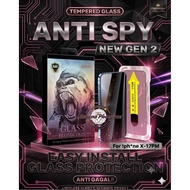[ ANTI-FAIL] TEMPERED GLASS PRIVACY GLOSSY ANTI-SCRATCH SPY Screen Protector X/XR/XS MAX| 11/12/13/1