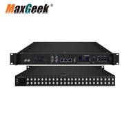 Maxgeek 3394C-V3 24-IN-1 Mux Scrambling QAM Modulator 24 Port Tuner DVBS2 Input to IP and RF Output 