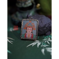 Houdi Niangniang (Blessing of the Earth Vein) · Pure Hand-Painted Gold Taoist Medal · Chinese Tradit