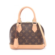 【二手】LOUIS VUITTONAlma BB Monogram 兩用手提包 M53152 PVC塗層帆布皮革 Alma BB 女士二手 A