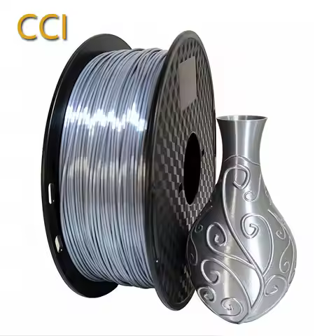 CC3DSilk PLA Filament Silver 1.75mm 1kg 3D Printer Filament Silky Shine 3D Pen Printing Materials Sh