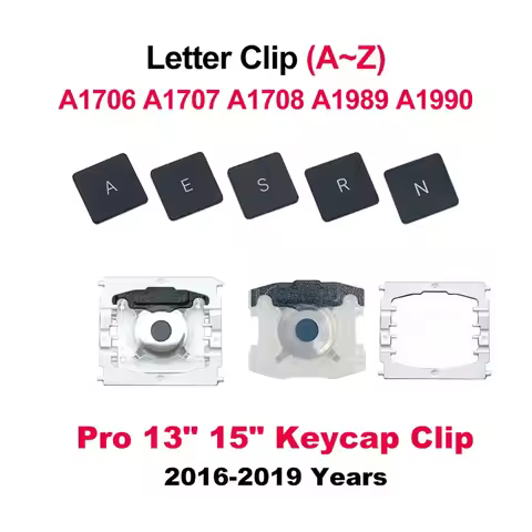 Replacement Letter Keycap Butterfly Hinge Base For MacBook Pro A1706 A1707 A1708 A1989 A1990 A1534 2