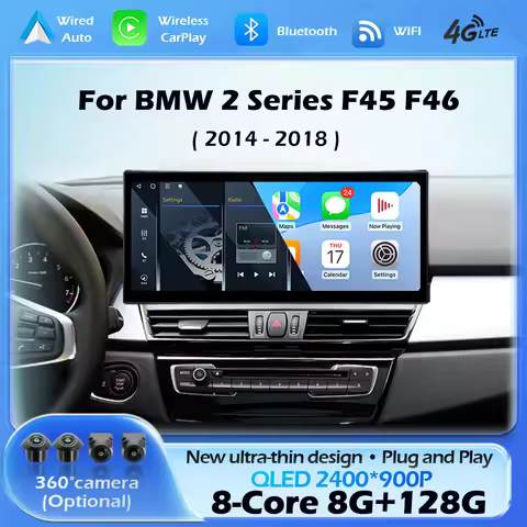 New upgraded ultra-thin Car Radio Multimedia For BMW 2 Series F45 F46 2014 - 2018 NBT EVO System And