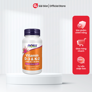 Viên uống Vitamin D3 K2 Now 1000IU / 45mcg (Mỹ) giúp xương răng chắc khỏe tăng cường miễn dịch - Gym