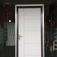 PAKET Pintu + Kusen /Set Kamar Ruang Kantor Kayu Alumunium modern wood