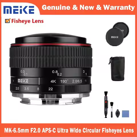 Meike MK-6.5mm F2.0 APS-C Ultra Wide Circular Fisheyes Lens for Sony E/Fujifilm X/Canon EF-M/Panason