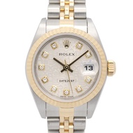 【二手】ROLEXDatejust 10P 鑲鑽 F 字頭 79173G SIL/海軍藍/NP K18（黃金）不鏽鋼 Datejust 10P 鑲鑽 F 字頭男士腕錶