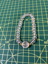 藏傳佛教天然白水晶西藏密宗法王加持開光九尾狐手串