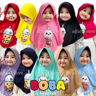 BISA COD Jilbab anak boba kekinian terbaruh Jilbab Anak Motif Boba Lucu / Jilbab Boba Anak / Jilbab 