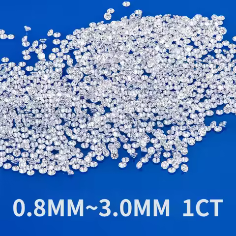 DEF VVS-VS Top Melee Lab Grown Diamonds 0.8mm ~ 3.0mm HPHT Full Cut VVS-SI Loose Diamond Wholesale
