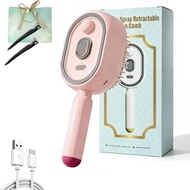 2026UpgradedElectricSteamHairBrushforWomen,RechargeableSprayAirCushionComb,Detangling&Anti-Static,Re