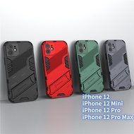 Punk Armor Case For iPhone 12 Pro Max iPhone 12 Pro iPhone 12 iPhone 12 Mini , 2 In 1 Pc Tpu Kickstand Shockproof Armor Corners Anti-fall Phone Case luxury silicone Magnetic Cover