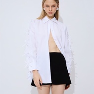 NICHp.CO : Online Exclusive Collection ***Clearance *** : Sody Top White Omo : Cotton Shirt Long Sle