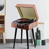 Audio &amp; Video Turntables Bluetooth Mid Century Record Player with 3-Speed Turntable,CD,Cassette Player and Radio for Gift Room Decoration Old (Color : A)