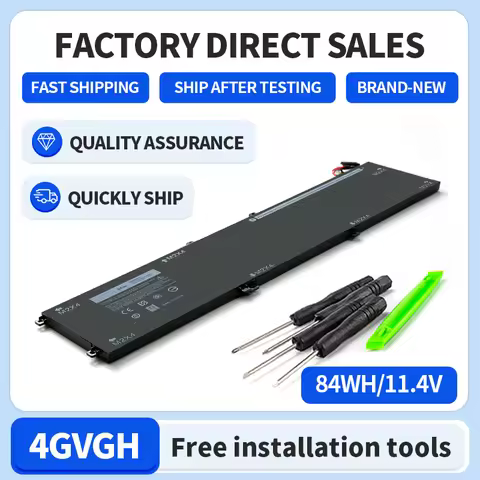 Somi-New Original 4GVGH Laptop Battery for DELL Precision 5510 XPS 15 9550 series 1P6KD T453X 11.4V 